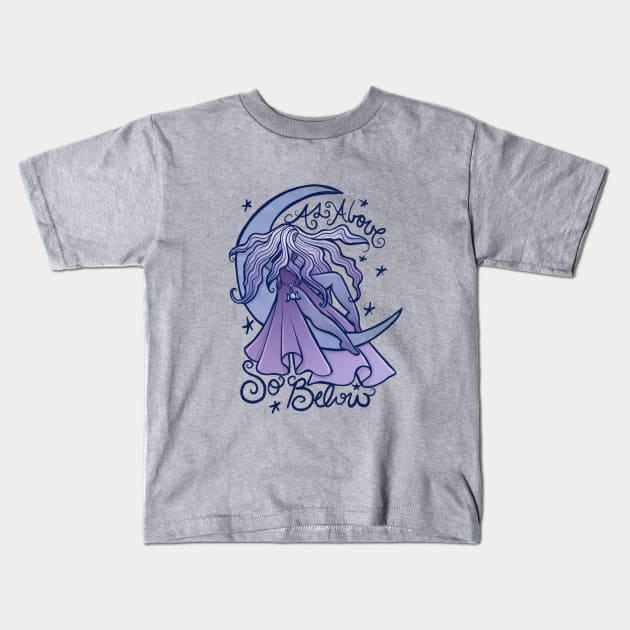 As Above so Below Kids T-Shirt by bubbsnugg